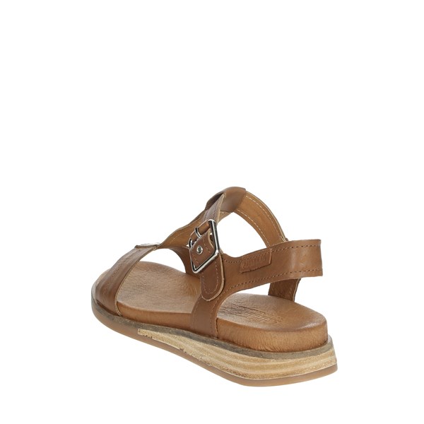 Carmela Shoes Flat Sandals Brown leather 67850