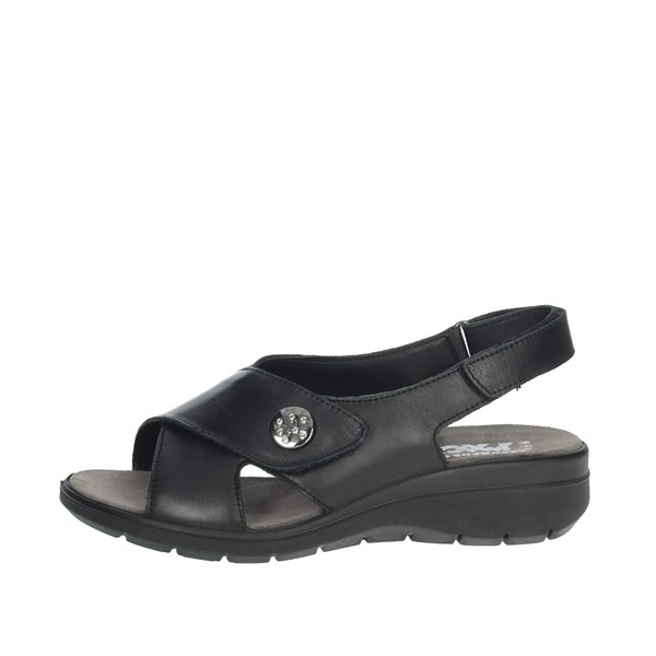 Imac Shoes Platform Sandals Black 708110