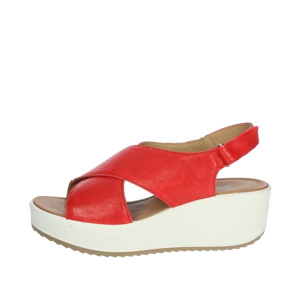 Imac Shoes Platform Sandals Red 707720