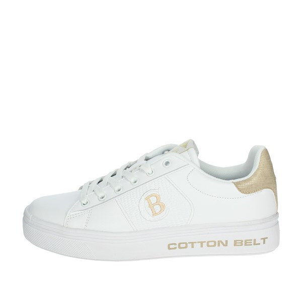 Cotton Belt Shoes Sneakers White/Gold CBW114080