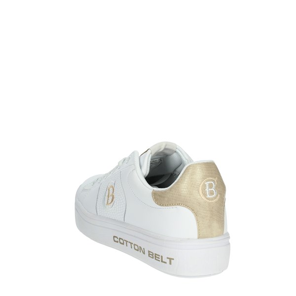 Cotton Belt Shoes Sneakers White/Gold CBW114080