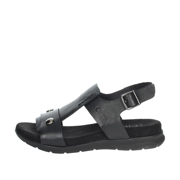 Cinzia Soft Shoes Flat Sandals Black IV14576H