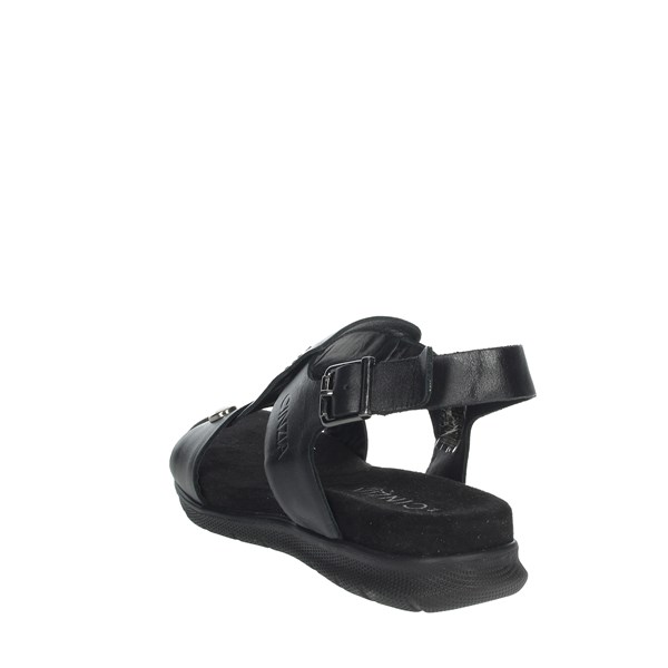 Cinzia Soft Shoes Flat Sandals Black IV14576H