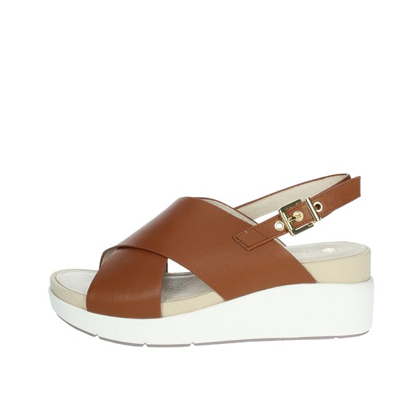 Lumberjack Shoes Platform Sandals Brown leather SWB5906-001