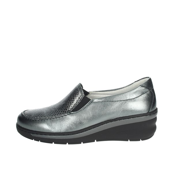 Notton Shoes Moccasin Charcoal grey 2404