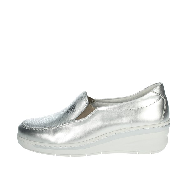 Notton Shoes Moccasin Silver 2404