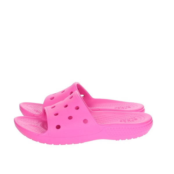 Crocs Shoes Flat Slippers Fuchsia 206396