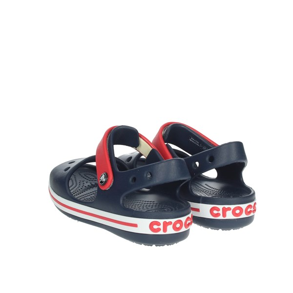Crocs Shoes Flat Sandals Blue/Red 12856