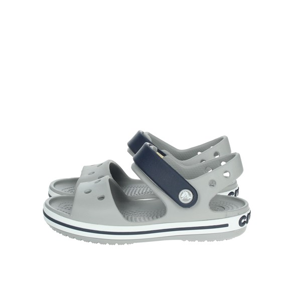 Crocs Shoes Flat Sandals Grey/Blue 12856