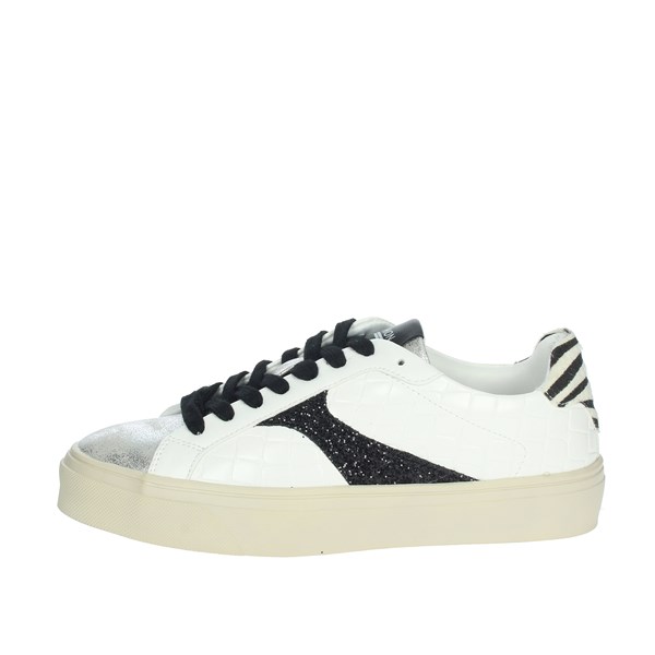 Gold & Gold Shoes Sneakers White/Black GB51