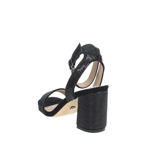 Gold & Gold Shoes Heeled Sandals Black GD331