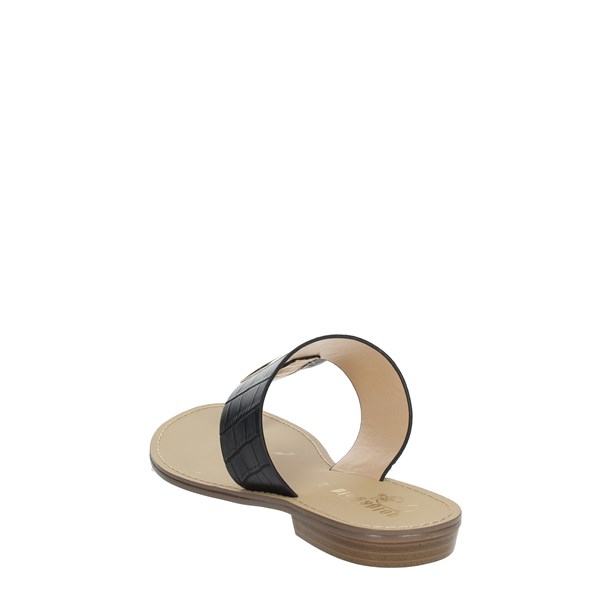 Gold & Gold Shoes Flip Flops Black GL632