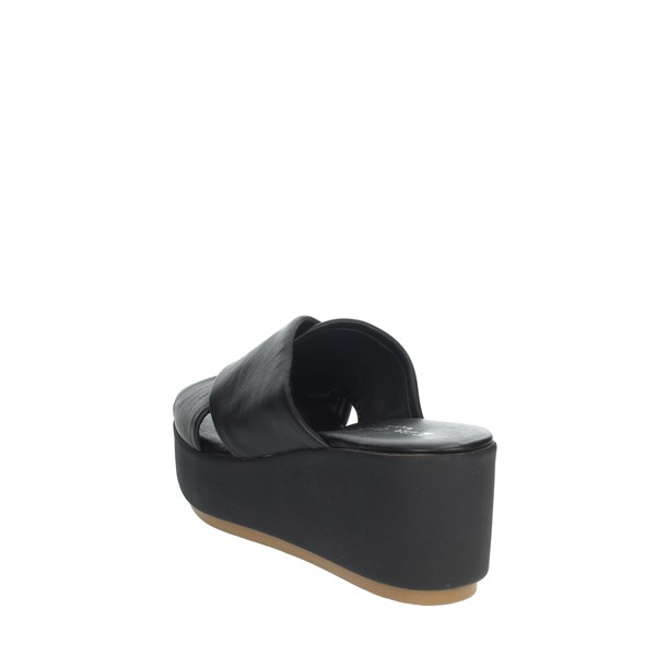 Elisa Conte Shoes Platform Slippers Black MYA