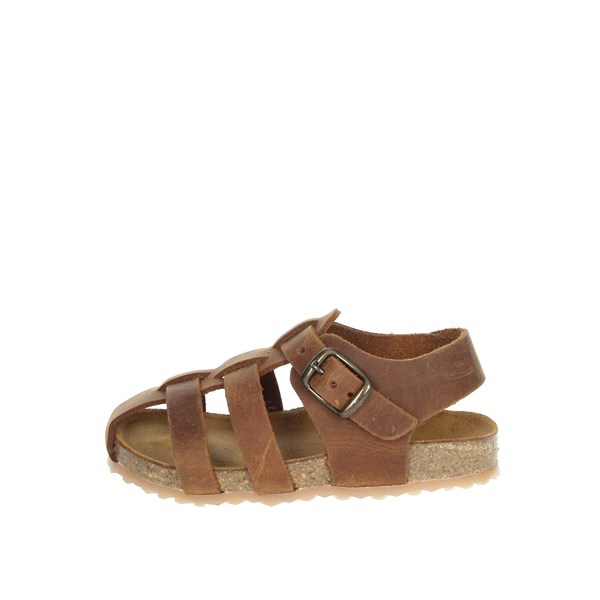 Plakton Shoes Sandal Brown leather POLKA 855492