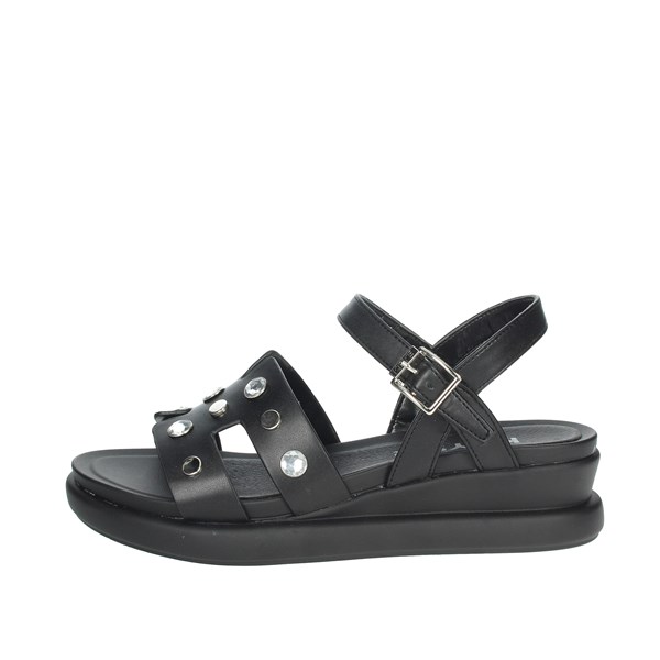 Keys Shoes Platform Sandals Black K-5091
