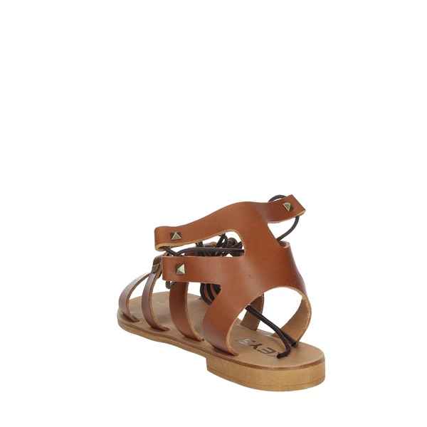 Keys Shoes Sandal Brown leather K-4880