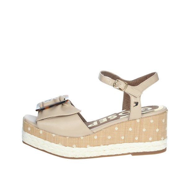 Gioseppo Shoes Platform Sandals Beige 62856