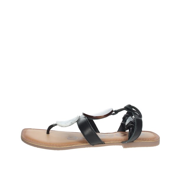 Gioseppo Shoes Flat Sandals Black 58775