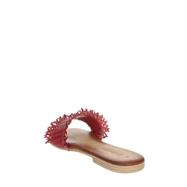 Dorea Shoes Flat Slippers Red MH101