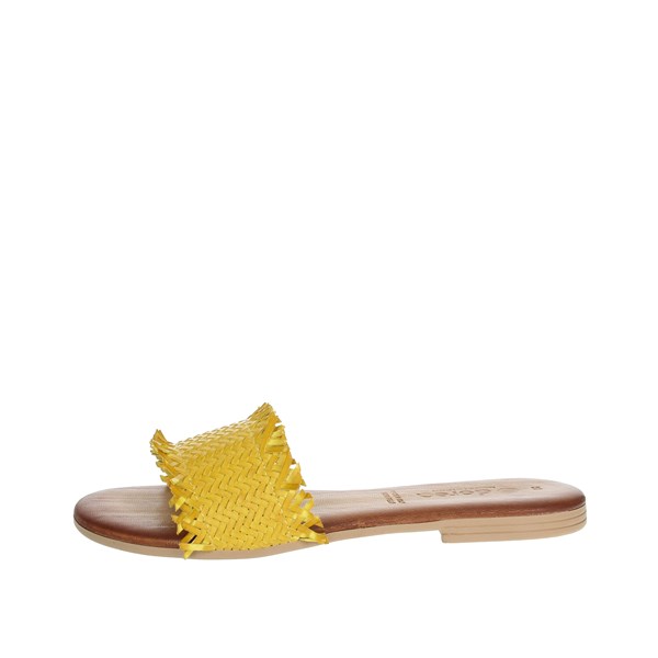 Dorea Shoes Flat Slippers Yellow MH101