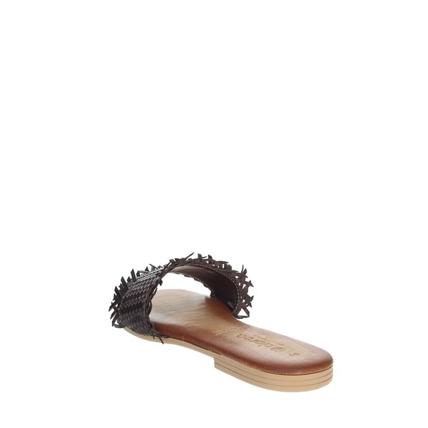 Dorea Shoes Flat Slippers Brown MH101