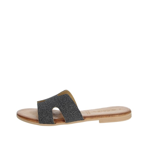 Dorea Shoes Flat Slippers Charcoal grey MH103