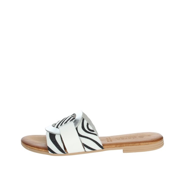 Dorea Shoes Flat Slippers White MH105