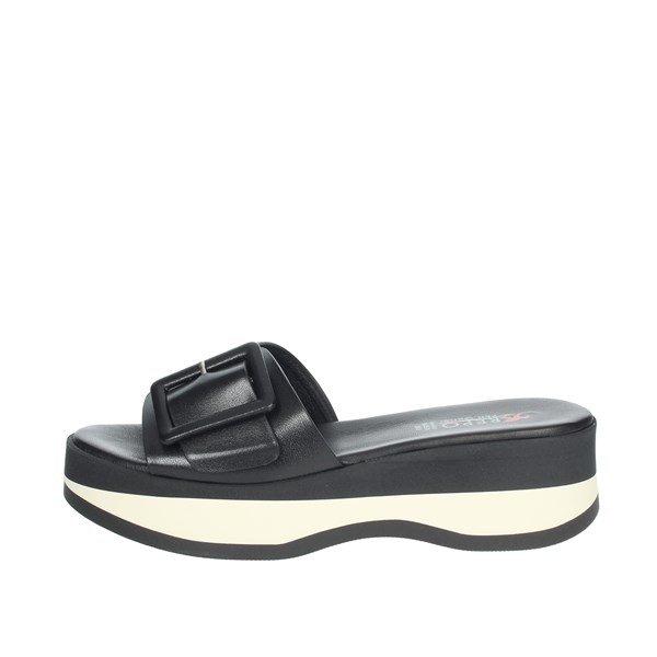 Repo Shoes Platform Slippers Black/White 62114-E1