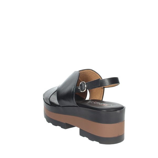 Repo Shoes Platform Sandals Black 61216-E1