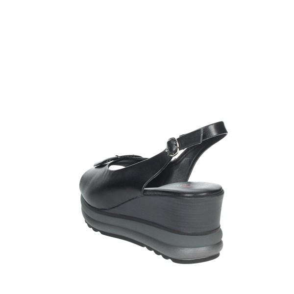 Repo Shoes Platform Sandals Black 20428-E1