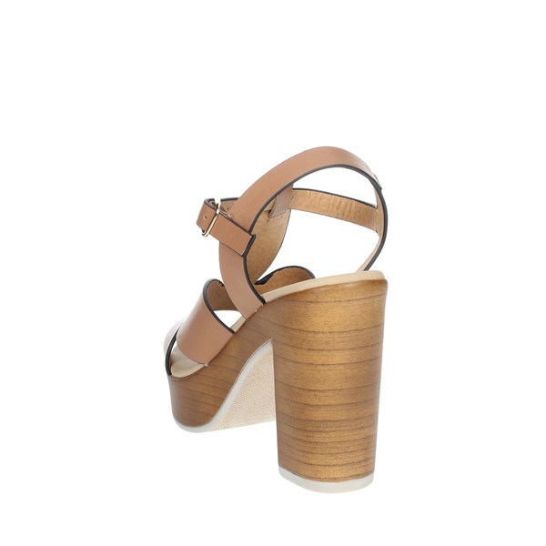 Repo Shoes Heeled Sandals Brown leather 56247-E1