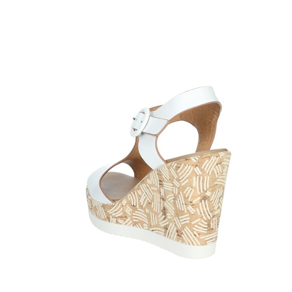 Repo Shoes Platform Sandals White 52237-E1
