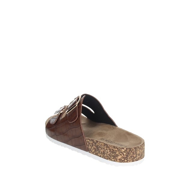 Laura Biagiotti Shoes Flat Slippers Brown 6856