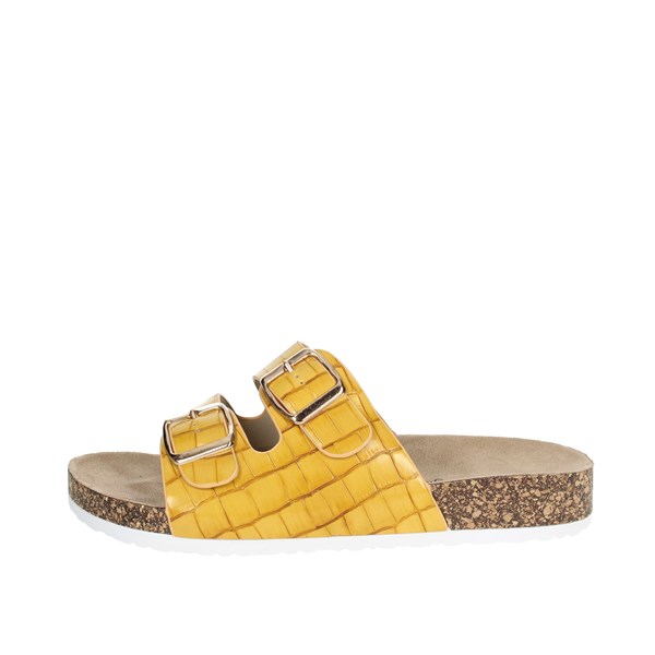 Laura Biagiotti Shoes Flat Slippers Mustard 6856