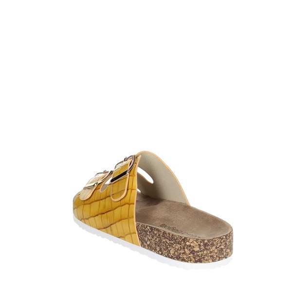 Laura Biagiotti Shoes Flat Slippers Mustard 6856