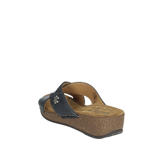 Daisy By Florance Shoes Flat Slippers Black 22132-1