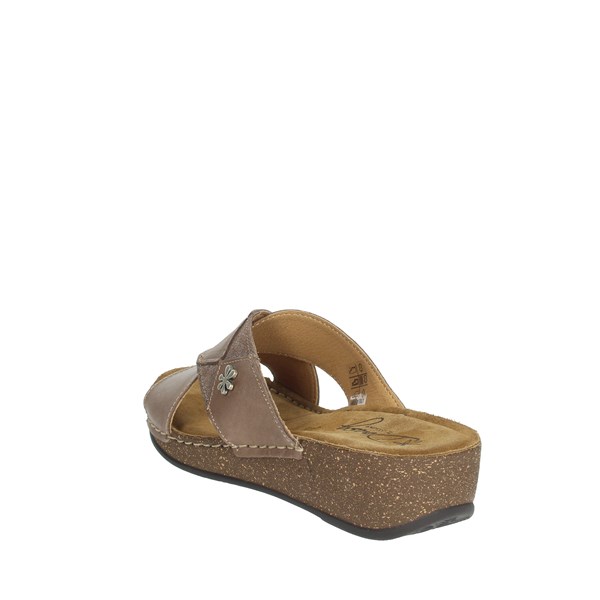 Daisy By Florance Shoes Flat Slippers Brown 22132-1