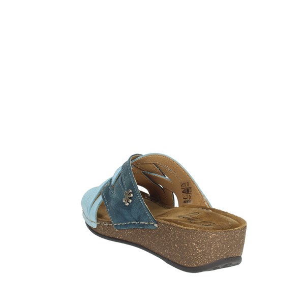 Daisy By Florance Shoes Clogs Light Blue 22134-2