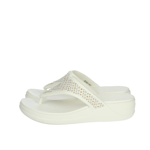 Crocs Shoes Flip Flops White 206843