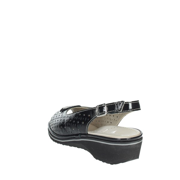 Cinzia Soft Shoes Flat Sandals Black IP1CINZIAT-NC