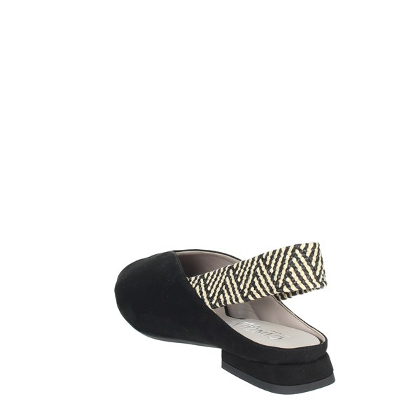 Cinzia Soft Shoes Flat Sandals Black IAB2C3456C