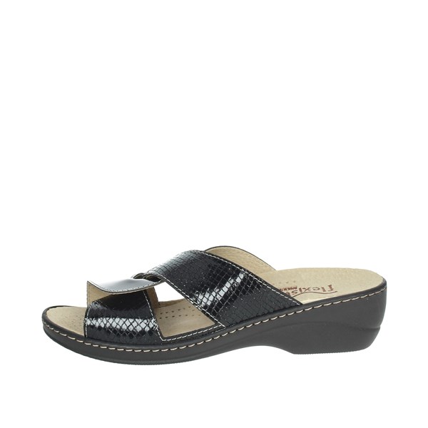 Flexistep Shoes Flat Slippers Black IAEH63VP