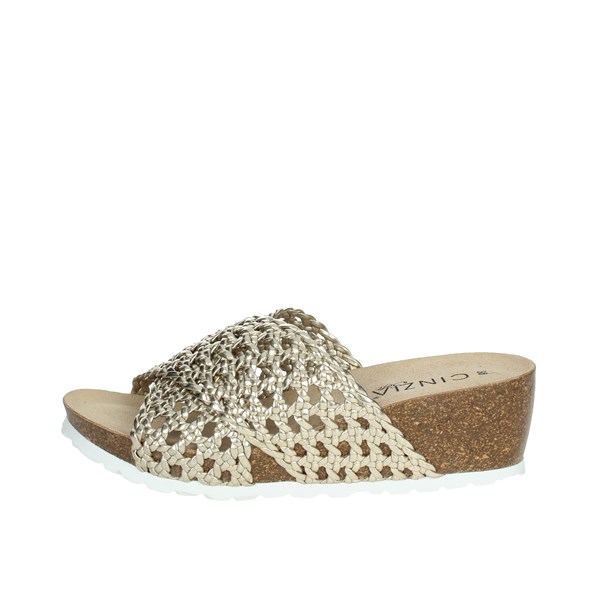 Cinzia Soft Shoes Platform Slippers Platinum  EA1406