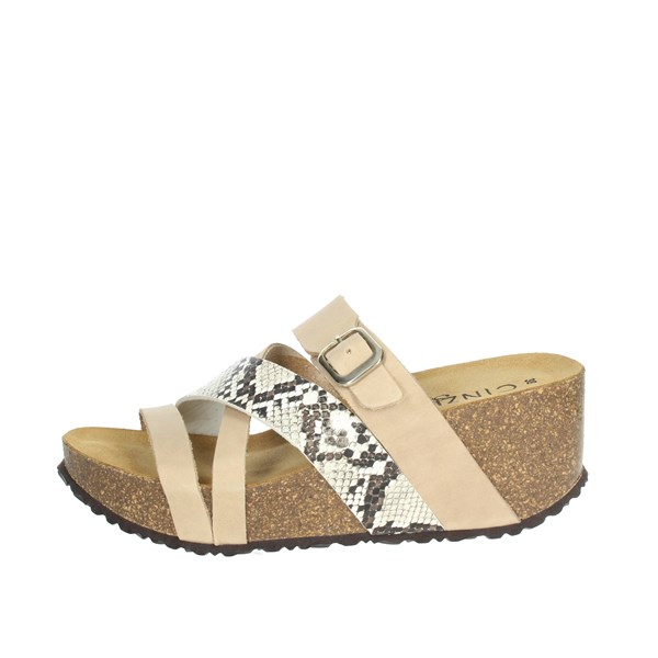 Cinzia Soft Shoes Platform Slippers Beige EA1819