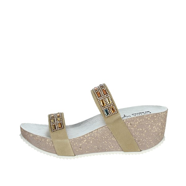 Cinzia Soft Shoes Platform Slippers Beige IBG5170