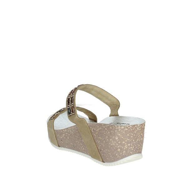 Cinzia Soft Shoes Platform Slippers Beige IBG5170