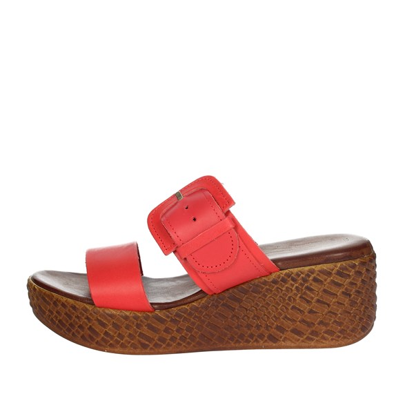 Cinzia Soft Shoes Platform Slippers Red IBG3024
