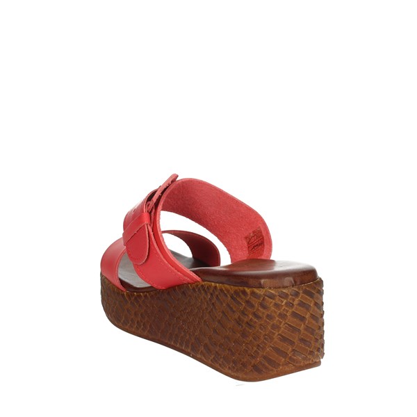 Cinzia Soft Shoes Platform Slippers Red IBG3024