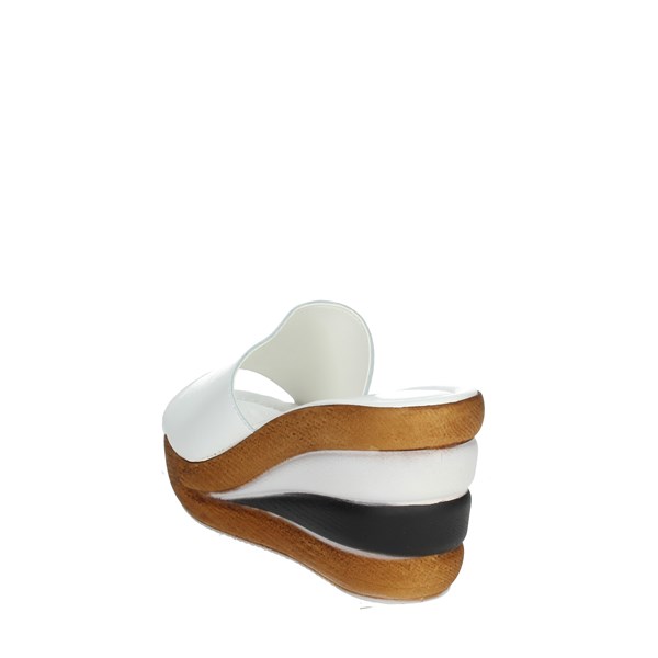 Cinzia Soft Shoes Platform Slippers White IAF193174