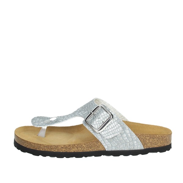 Cinzia Soft Shoes Flip Flops Silver EA1892N